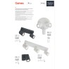 CAMEO PLAFONNIER RO 3X35W GU10 SAND BLACK (5.1.1)