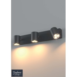 CAMEO APPLIQUE/PLAFONNIER 3X35W GU10 SAND BLACK (5.1.1)
