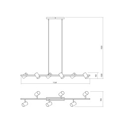 CRIUS SUSPENSION 6X35W GU10(4.1.1)