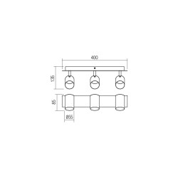 CRIUS PLAFONNIER 3X35W GU10(5.1.1)