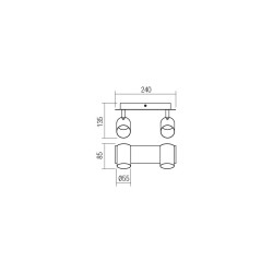 CRIUS PLAFONNIER 2X35W GU10(5.1.1)