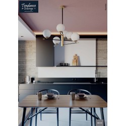 ESSENTIAL SUSPENSION 6X28W E14  DORE  (4.1.1)