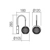 GIANET SUSPENSION LED 28 W 3000K OR (4.1.2)