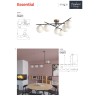 ESSENTIAL SUSPENSION 4X28W E14  DORE  (4.1.1)