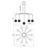 GIANET SUSPENSION LED 45W 3000K  NOIR  (4.1.2)