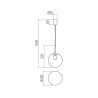 GLOBAL SUSPENSION 1X42W E27 D200  NOIR  (5.1.1)