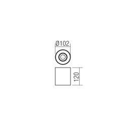 KATO PLAFONNIER 1X50W GU10 BLANC (5.1.1)