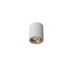 KOA PLAFONNIER 35W GU10 BLANC+ DORE  BAGUE -80*100(5.1.1)