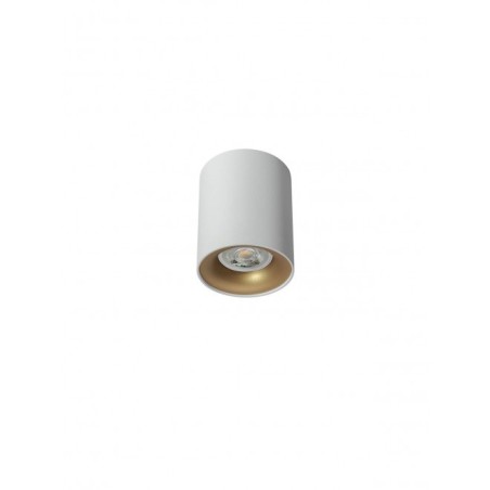 KOA PLAFONNIER 35W GU10 BLANC+DORE BAGUE 80*100
