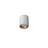 KOA PLAFONNIER 35W GU10 BLANC+DORE BAGUE 80*100