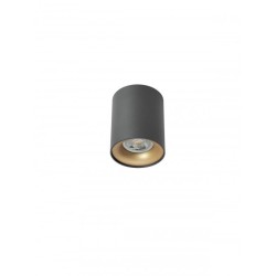 KOA PLAFONNIER 35W GU10 NOIR+ DORE  BAGUE -80*100(5.1.1)