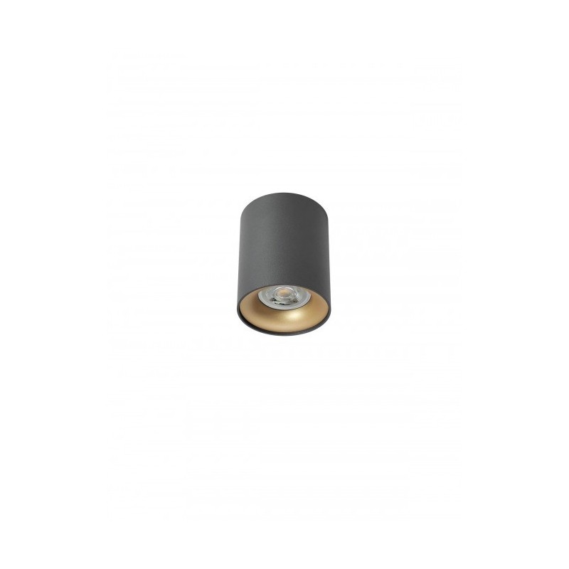 KOA PLAFONNIER 35W GU10 NOIR+DORE  BAGUE 80*100