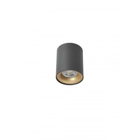 KOA PLAFONNIER 35W GU10 NOIR+DORE  BAGUE 80*100