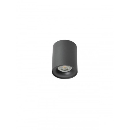 KOA PLAFONNIER 35W GU10 NOIR+NOIR BAGUE 80*100