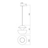 LAMPU SUSPENSION 1X42W E27 NOIR (5.1.1)
