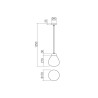 LUKE SUSPENSION 1x42W E27 NOIR (5.1.1)