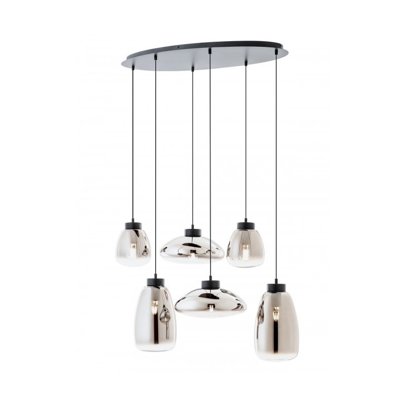 LUKE SUSPENSION 6X42W E27 NOIR (4.1.1)