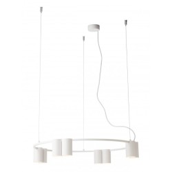 MODI SUSPENSION 8X10W GU10 ROND  BLANC 4.1.1)
