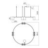 MODI SUSPENSION 8X10W GU10 ROND NOIR 4.1.1)