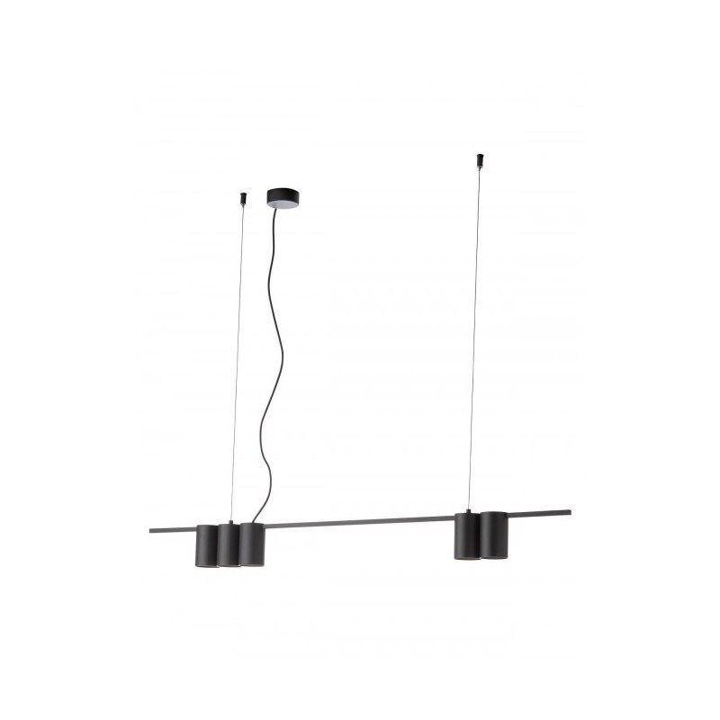 MODI SUSPENSION 5X10W GU10 LN NOIR  4.1.1)