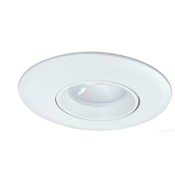 SPOT ENCASTRE POGO BLANC ORIENTABLE ZIGBEE  5/6/7/8W CTC 2700K/ 3000K / 4000K IP54 RT2020 RECOUVRABLE