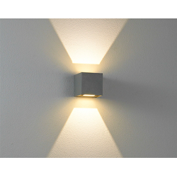 DUEL XL Applique murale CARRE. Sailli LED 10W [2x5W] 3000K IP65 BLANC