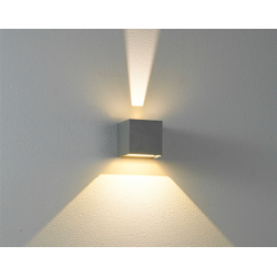 DUEL XL Applique murale CARRE. Sailli LED 10W [2x5W] 3000K IP65 BLANC