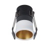 MINI SPOT ENCASTRE BIM BASSE LUMINANCE LED 5W 2700K 25 DEGRES BLANC ET OR INTERIEUR