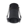 MINI SPOT ENCASTRE BIM BASSE LUMINANCE NOIR LED 5W IP65 4000K 25 DEGRES