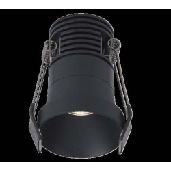 MINI SPOT SEMI ENCASTRE NOIR BIM BASSE LUMINANCE LED 5W 3000K 25 DEGRES
