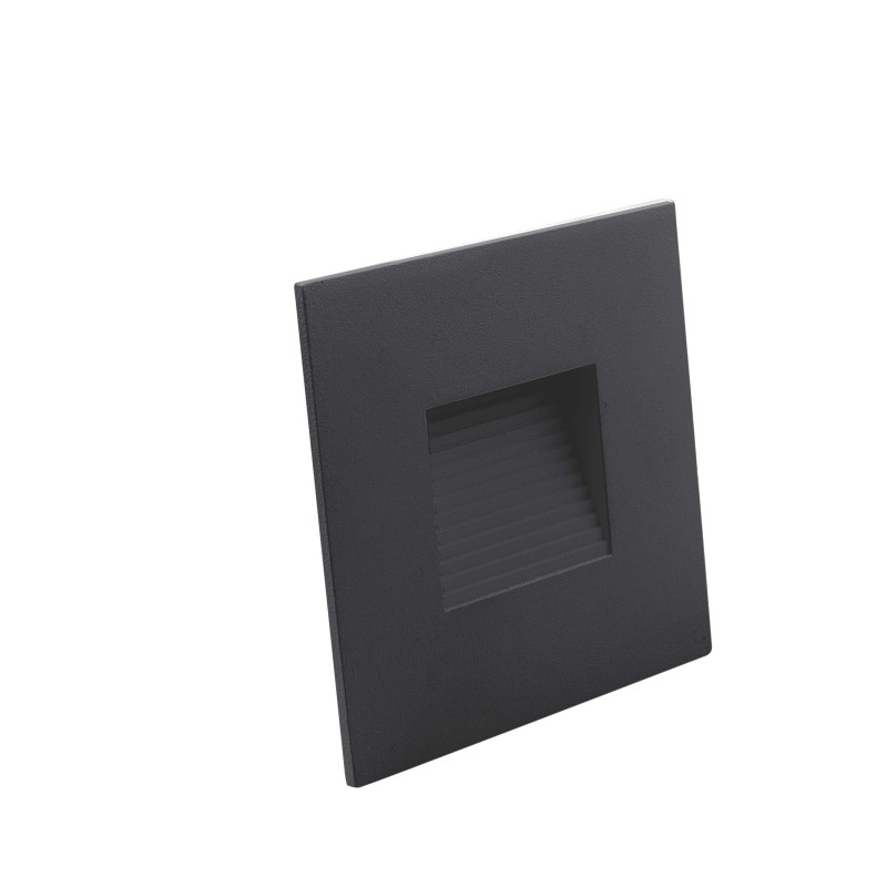 WAY ENCASTRE MURAL ASYMETRIQUE 3W LED 3000K NOIR