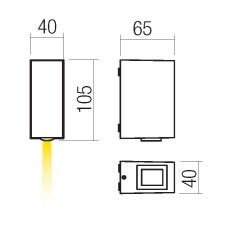 ACE AP LED SMD 5.84W IP54 GRIS 3000K