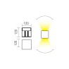VARY APPLIQUE LED 2x10W IP54 BLANC 3000K