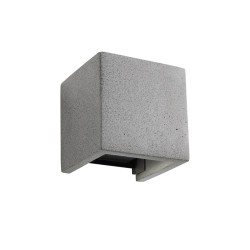 PETRA APPLIQUE EXTERIEUR UP DOWN 2x6W IP54 GRIS PIERRE 3000K 120MM
