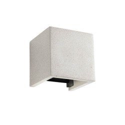 PETRA APPLIQUE EXTERIEUR UP DOWN 2x6W IP54 IVOIRE  3000K 120MM