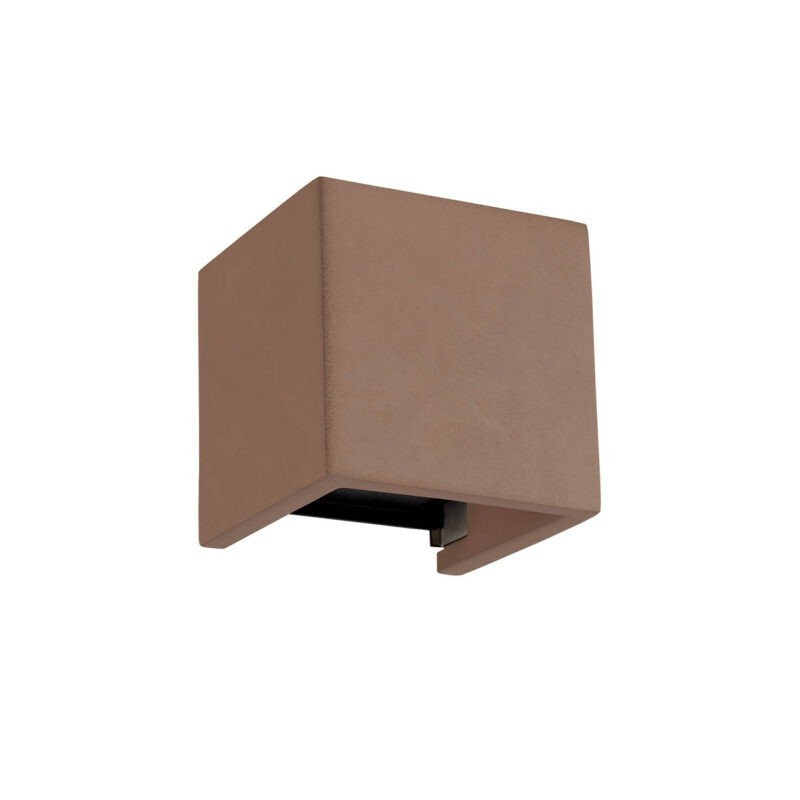 PETRA APPLIQUE EXTERIEUR UP DOWN 2x6W IP54 TERRE CUITE 3000K 120MMX120MM PETRA APPLIQUE EXTERIEUR UP DOWN 2x6W IP54 TERRE CUITE 3000K 120MMX120MM