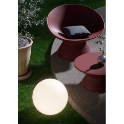 BALOO DECORATIF 56CM E27 1X23W IP65 OPALE