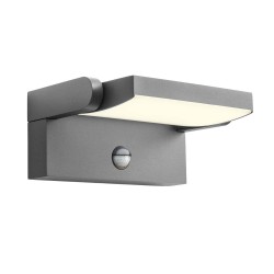 FLIP APPLIQUE ORIENTABLE LED 20W DETECTION AVEC CAPTEUR IR  IP54 GRIS ANTHRACITE 3000K