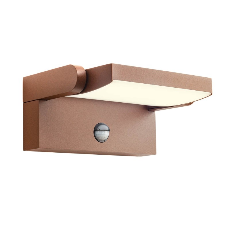 FLIP APPLIQUE ORIENTABLE LED 20W DETECTION AVEC CAPTEUR IR IP54 CORTEN 3000K FLIP APPLIQUE ORIENTABLE LED 20W DETECTION AVEC CAPTEUR IR IP54 CORTEN 3000K