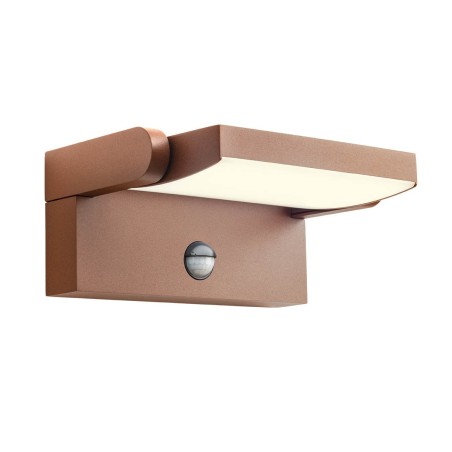 FLIP APPLIQUE ORIENTABLE LED 20W DETECTION AVEC CAPTEUR IR  IP54 CORTEN 3000K