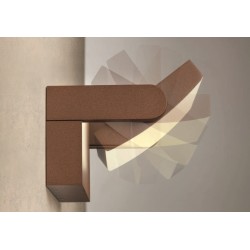 FLIP APPLIQUE ORIENTABLE LED 20W DETECTION AVEC CAPTEUR IR  IP54 CORTEN 3000K