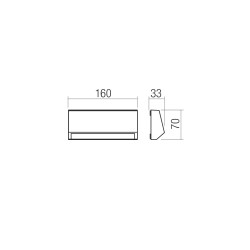 ANDER STEP LIGHT LED 3W IP65 GRIS 3000K