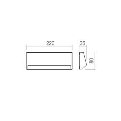 ANDER STEP LIGHT LED 4W IP65 GRIS 3000K