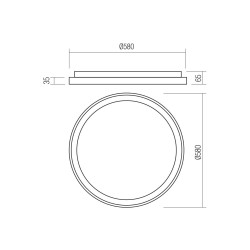 ICONIC PLAFONNIER LED 50W 3000/4000 BLANC