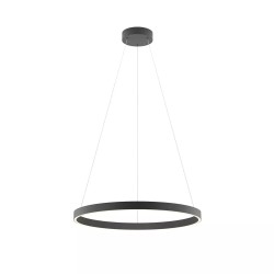 FEBE SUSPENSION LED ROND 37W 3000K D600 NOIR