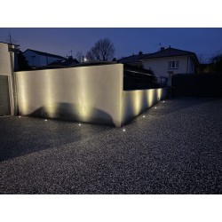 UNDERGROUND ENCASTRE DE SOL IP67  LED 2W 160LM 2700K 24VDC D48MM INOX316L