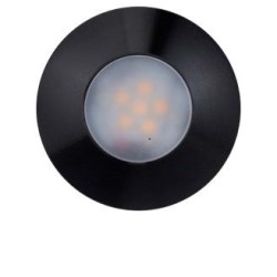 UNDERGROUND ENCASTRE DE SOL IP67  LED 2W 160LM 30000K 24VDC D48MM INOX316L NOIR