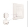 Interrupteur triples Vimar Linea blanc touches alignées va-et-vient avec (ou sans) témoin led couleur au choix  techno polymere