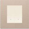 Interrupteur Vimar Linea va-et-vient double argile avec (ou sans) témoin lumineux led couleur au choix  techno polymere