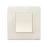 Interrupteur Vimar Linea va-et-vient simple chanvre avec (ou sans) témoin lumineux led couleur au choix  techno polymere